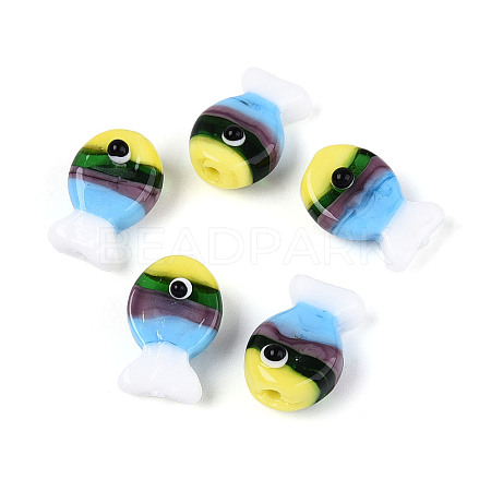 Handmade Lampwork Beads Strands LAMP-N036-15A-1