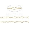 Ion Plating(IP) 304 Stainless Steel Textured Horse Eye Link Chains CHS-I020-01B-G-2