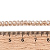 Electroplate Glass Beads Strands GLAA-Q105-03O-4
