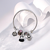 Glass Angel Wing Evil Eye Pendant Bracelets for Women MX6560-1