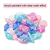 50G 5 Colors Craft Style Transparent Acrylic Beads TACR-YW0001-52-2