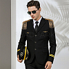 2Pcs Iron Chain Tassel Epaulettes FIND-HY0002-70-6
