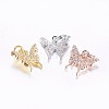 Long-Lasting Plated Brass Micro Pave Cubic Zirconia Charms ZIRC-F069-32-1