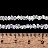 Electroplate Transparent Glass Beads Strands LS-EGLA-Q139-01A-A01-4