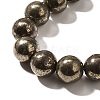 Natural Pyrite Beads Strands G-H059-A01-03-3