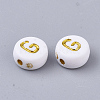 Plating Acrylic Beads PACR-R242-01G-2