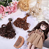 6Pcs 6 Styles High Temperature Fiber Long Pear Perm Hairstyle Doll Wig Hair DIY-GL0005-63A-4