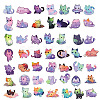 50Pcs Cat Pvc Graffiti stickers for DIY Decorating Luggage PW-WG18230-01-2