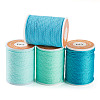 4 Rolls 4 Colors Round Waxed Polyester Cord YC-TA0001-21C-1