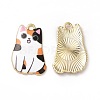 Alloy Enamel Pendants ENAM-M046-12G-A-1