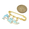 Sea Animals Alloy Enamel Pendants Brooch Pin JEWB-BR00114-4