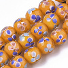 Handmade Lampwork Beads Strands LAMP-T007-03F-1