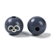 Animal Themes Printed Wood European Beads WOOD-M013-01G-2