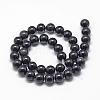 Natural Obsidian Beads Strands G-R446-8mm-24-2