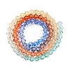 Gradient Color Baking Paint Glass Bead Strands DGLA-A039-T4mm-A014-2