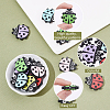 CHGCRAFT 12Pcs 6 Colors Food Grade Eco-Friendly Silicone Beads SIL-CA0001-18-5