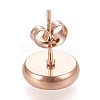 Ion Plating(IP) 304 Stainless Steel Stud Earring Settings STAS-K202-05C-RG-3