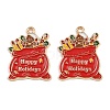 Christmas Theme Alloy Enamel Pendants LS-ENAM-C031-01G-06-1