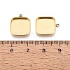 304 Stainless Steel Pendant Cabochon Component STAS-Q113-21A-G-3