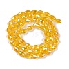 Transparent Electroplate Glass Beads Strands EGLA-N013-T6mm-B04-2