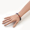 Natural Lava Rock Beads Stretch Bracelets BJEW-JB03846-01-4