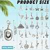 30Pcs Alloy Pendant Decoratons HJEW-YW00530-2