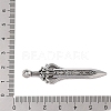 Tibetan Style Alloy Big Pendants FIND-Z053-03AS-07-3