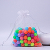 Rectangle Organza Drawstring Bags CON-PW0001-054D-01-1