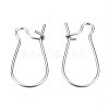 Tarnish Resistant 304 Stainless Steel Hoop Earring Findings STAS-S117-008B-01-2