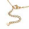 (Jewelry Parties Factory Sale)Natural Shell Initial Pendant Necklaces NJEW-JN03298-02-2