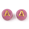 Plating Acrylic Beads OACR-P017-A02-3