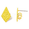 Spray Painted Iron Stud Earring Findings IFIN-N008-013D-3