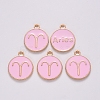 Alloy Enamel Pendants ENAM-S124-01B-09A-2