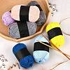 5Pcs Polyester Yarn for Knitting & Crochet YCOR-SZ0001-03F-5