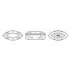 Preciosa® MAXIMA Crystal Sew-On Cups LS-Y-PRC-SE10-00030-G-2
