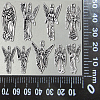 100pcs 10 Styles Tibetan Style Alloy Pendants TIBEP-CJ0001-42-9