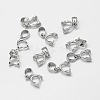 Anti-Tarnish Rhodium Plated 925 Sterling Silver Pendant Bails STER-A102-001P-1