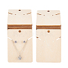 Wood Earring Display Card with Hanging Hole DIY-WH0320-20F-1