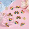 12Pcs 2 Styles Pride Month Enamel Pins JEWB-ME0001-32-5