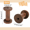 Wooden Empty Spools WOOD-WH0034-03A-2