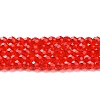 Transparent Glass Beads Strands GLAA-H021-04-25-2