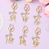 Alloy Rhinestone & Iron Keychain KEYC-YW00279-02-5