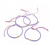 Adjustable Natural Yellow Aventurine Braided Bead Bracelets BJEW-F391-A17-1