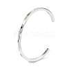 Non-Tarnish 304 Stainless Steel Cuff Bangles BJEW-K222-02P-7
