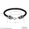 Punk Braided Leather Cord Bracelets BJEW-BB34095-6