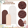 3Pcs 3 Colors Cloth Arch Background Cover for Wedding Party Decor AJEW-DC0004-02-3