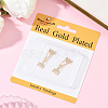 2Pcs Brass Hook and S-Hook Clasps FIND-BBC0004-40-7