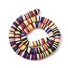 Handmade Polymer Clay Beads Strands CLAY-R089-8mm-T032-7