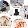 AHADEMAKER 2 Pairs 2 Colors Cotton Lace Sleeves AJEW-GA0004-98-6