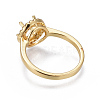 Eco-Friendly Brass Finger Ring Components MAK-F030-12G-NR-3